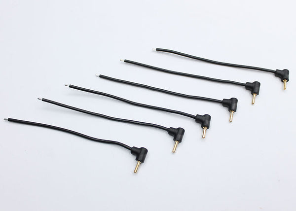 2.0mm Bullet Plugs with Molded in Grip Pig Tails (6 pcs) [Reflex Racin ...