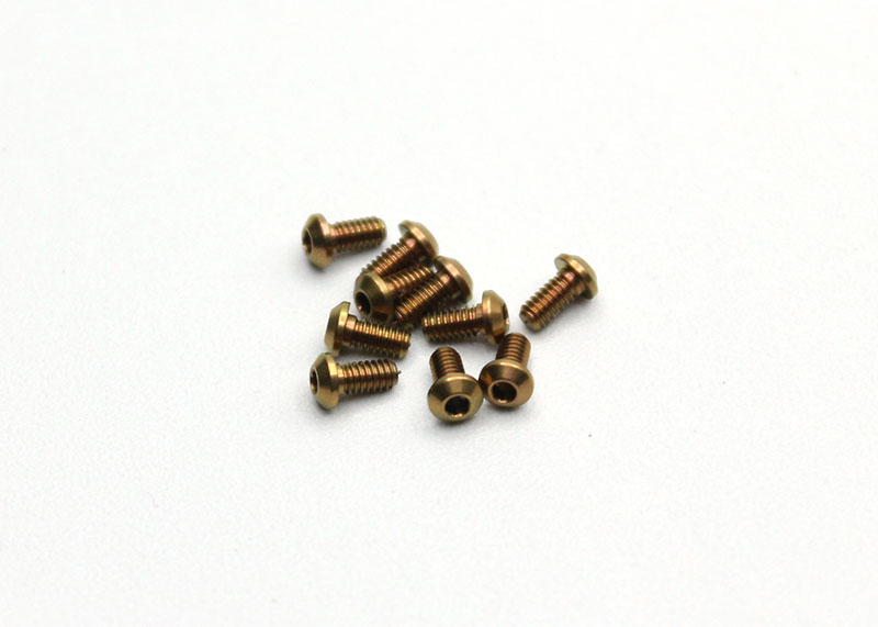 RX28 M2x4 BH Head TITANIUM Screws (10pcs) [Reflex Racing] RX28A-74