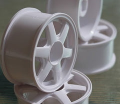 Yokohama AVS VS6 WHITE 5mm / 7mm 1/10 RC RIMS [Mikuni] DW-727WH DW