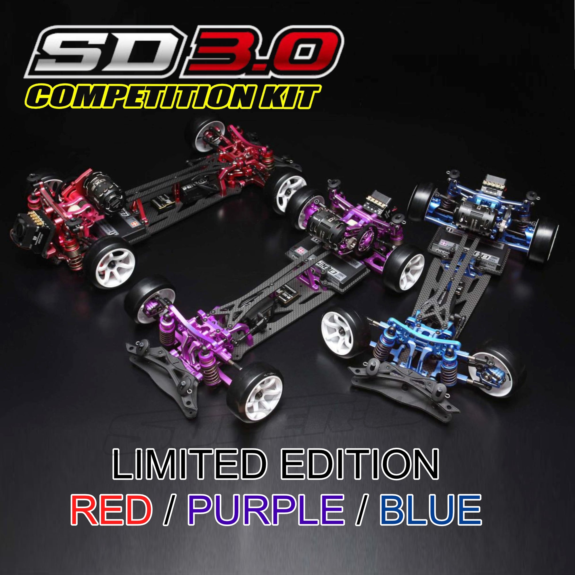 SD 3.0 SUPER DRIFT COMPETITION KIT - LIMITED EDITION RWD 1-10 RC Drift Car kit SD3.0 PINK BRONZE [Yokomo] SDR-030CPI SDR-030CBZ
