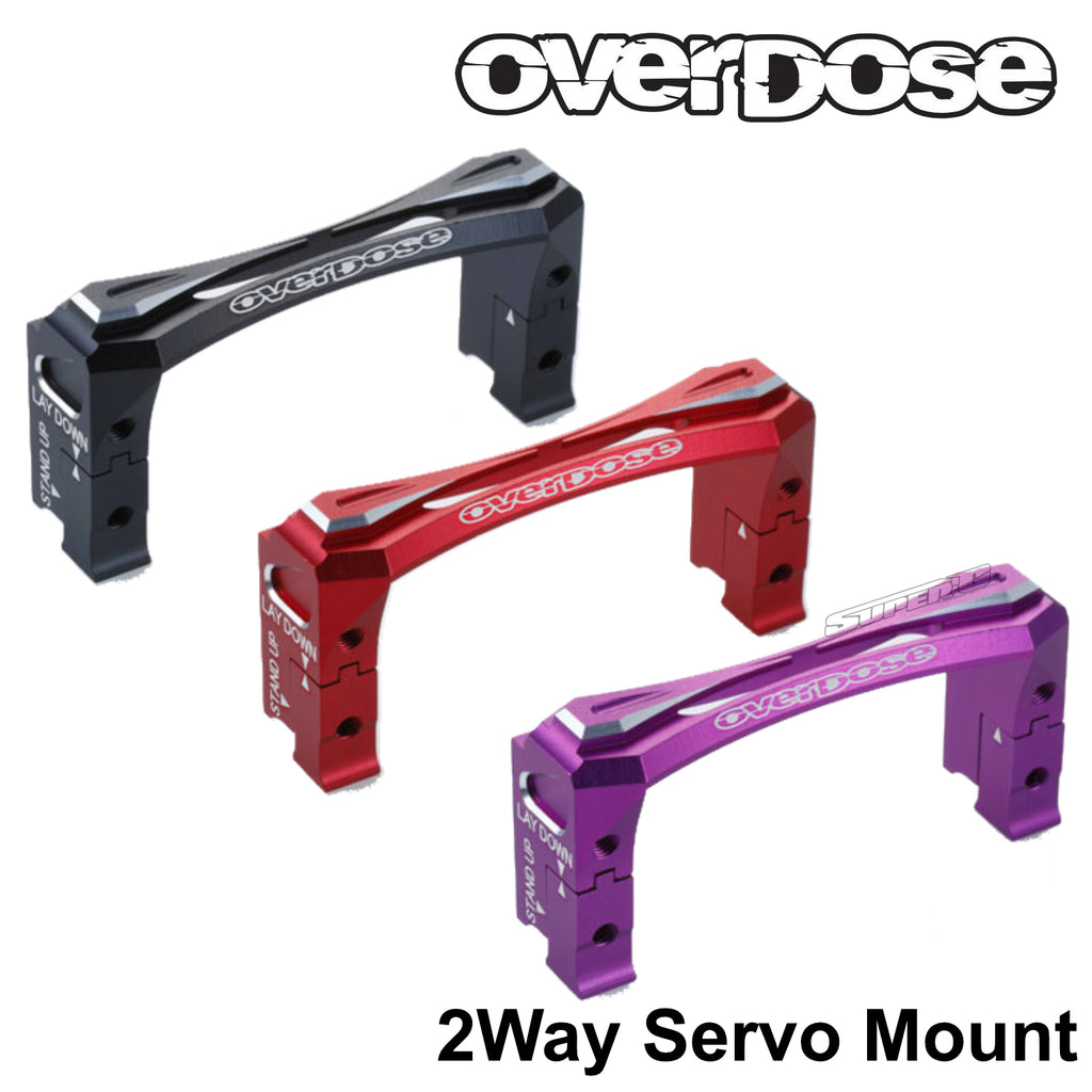 PREORDER: 2Way Servo Mount GALM - Red Purple Black [OVERDOSE