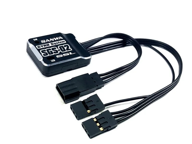 SANWA サンワ SGS-02 GYRO System SGS-02 Ultra Smooth Drift Control Gyro System (Black) [Sanwa