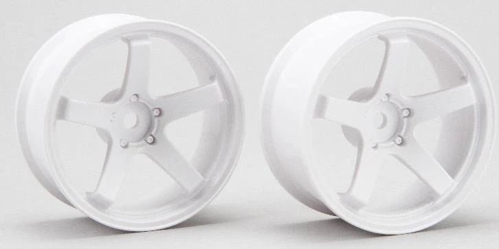 F23 - 5 Spoke - White - High Traction - Rims (5mm - 7mm) [Shibata] DR-SW05FWH DR-SW07FWH