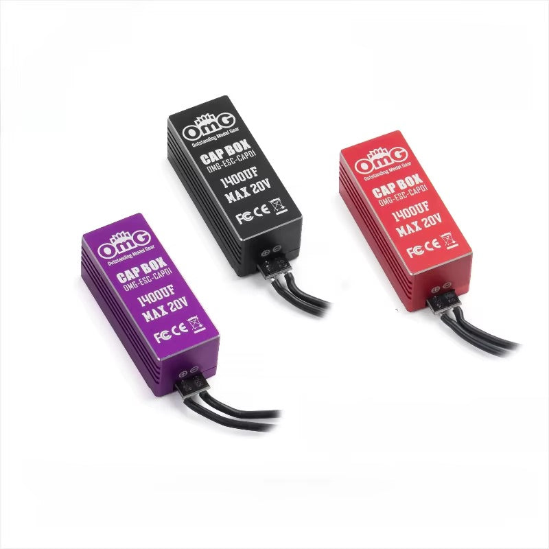 OMG 1400UF Max20V Cap Box Glitch Buster Capacitor w/ Reverse Protect [OMG] OMG-ESC-CAP01
