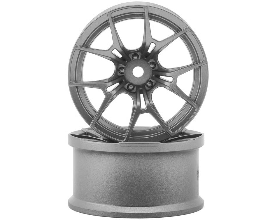 FX SPORT MULTI-SPOKE DRIFT WHEELS (DARK SILVER) 6MM-8MM [TOPLINE] TDW-0614DSI TDW-0814DSI