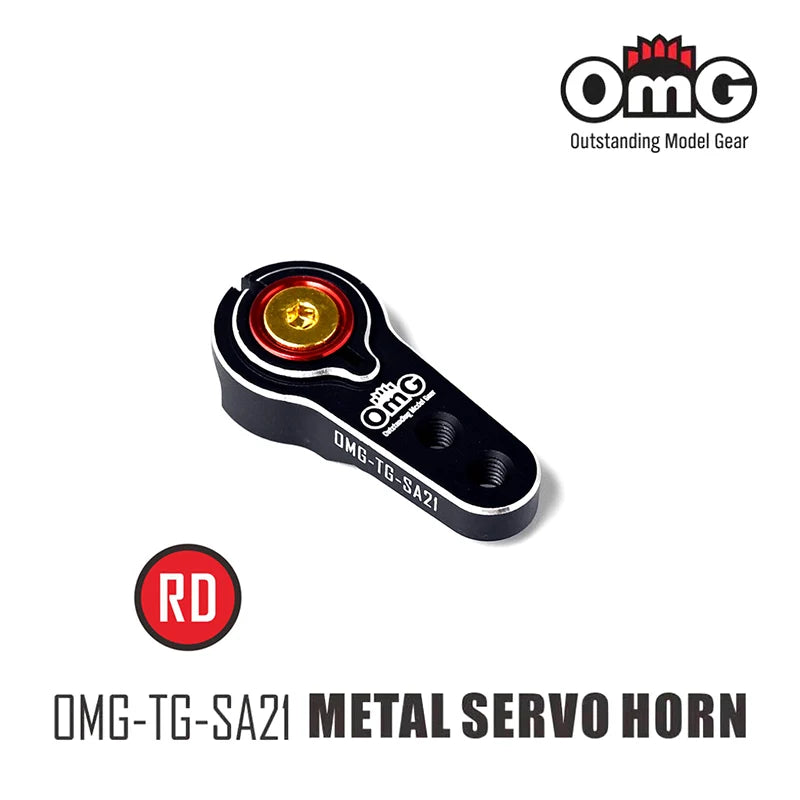 Black 25T Aluminum Servo Horn Type C - 19mm hole length [OMG] TG-SA21