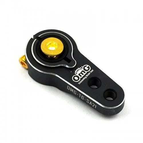 Black 25T Aluminum Servo Horn Type C - 19mm hole length [OMG] TG-SA21