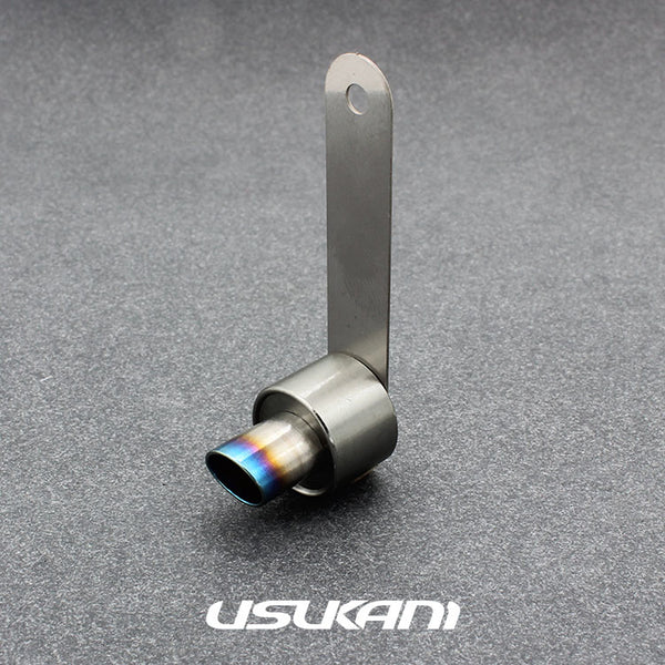 RACING MEDALLION (Straight Edge) - 10mm Titanium Burnt Tip (STRAIGHT C ...