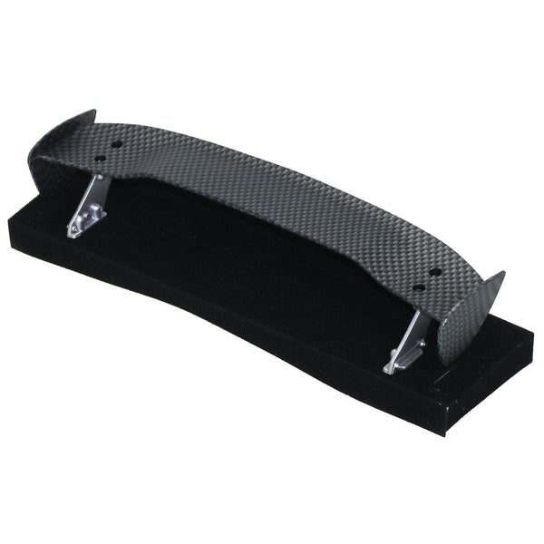 Carbon Fiber Style SPOILER (187mm) with SILVER (HIGH) WING STANDS - [G ...