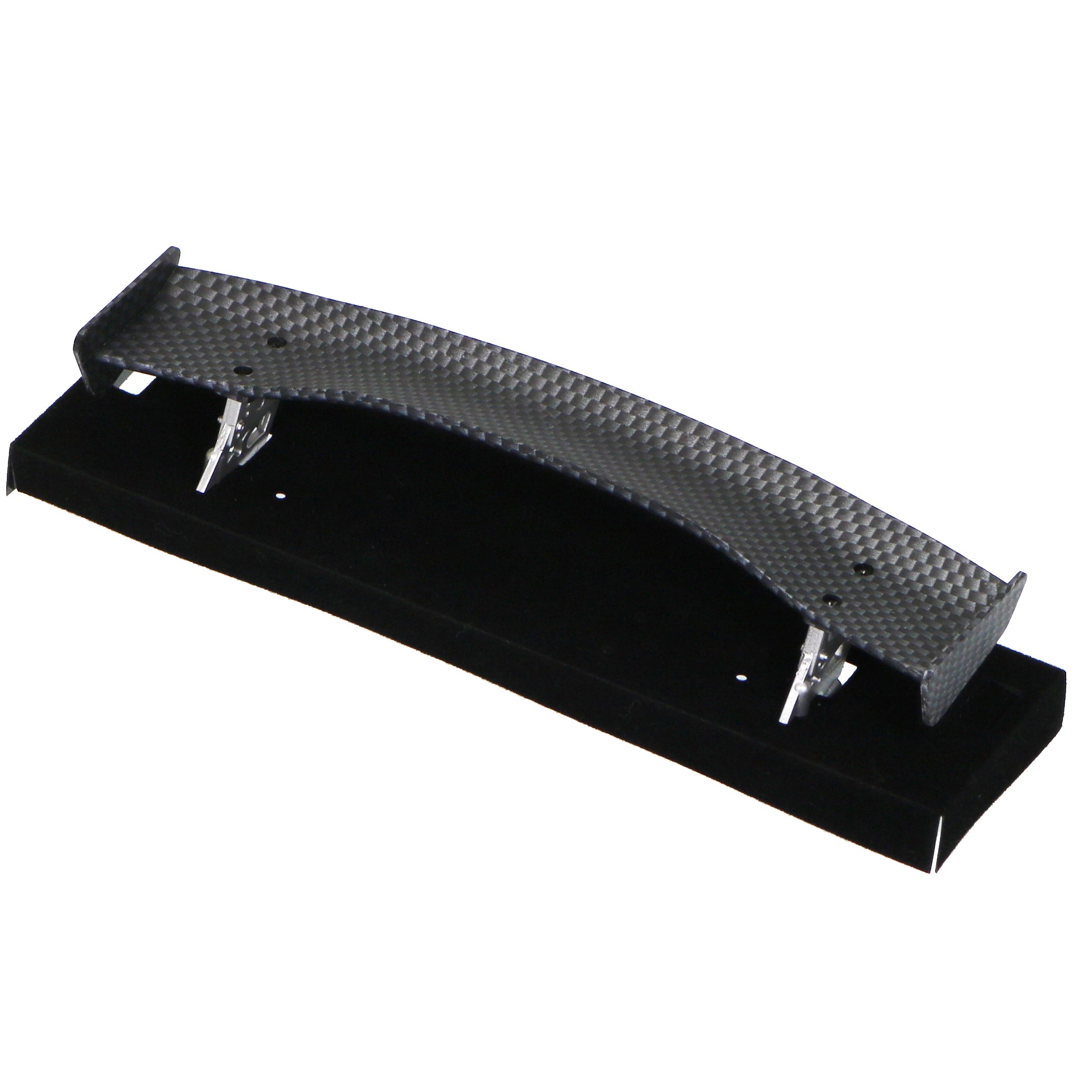Carbon Fiber Style SPOILER with SILVER (LOW MOUNT REAR TRUNK) WING STANDS - [GRT] 453
