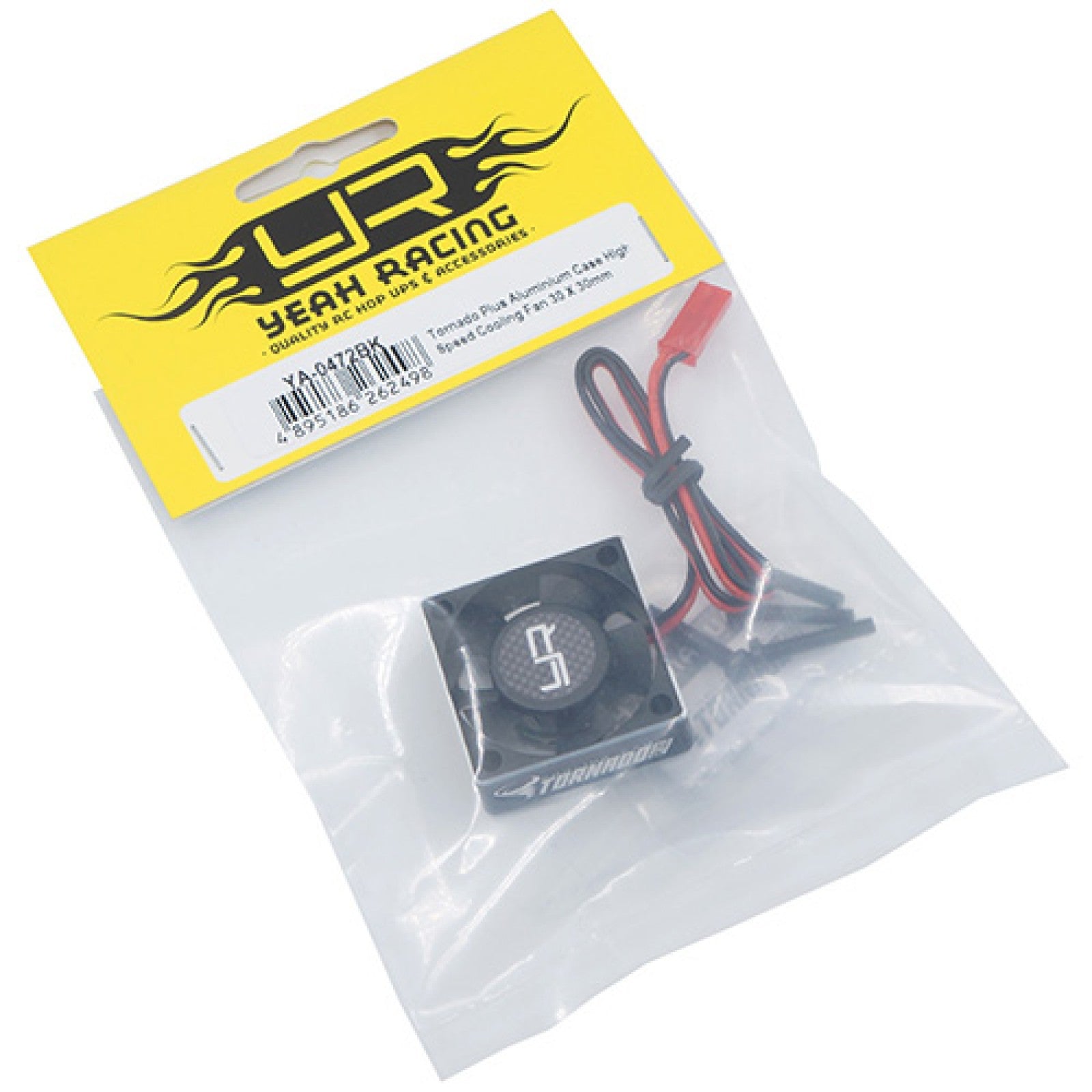 Yeah Racing Tornado Plus Aluminum RC Cooling Fan - 30x30x10mm - For Motor/ESC - YA-0472BK