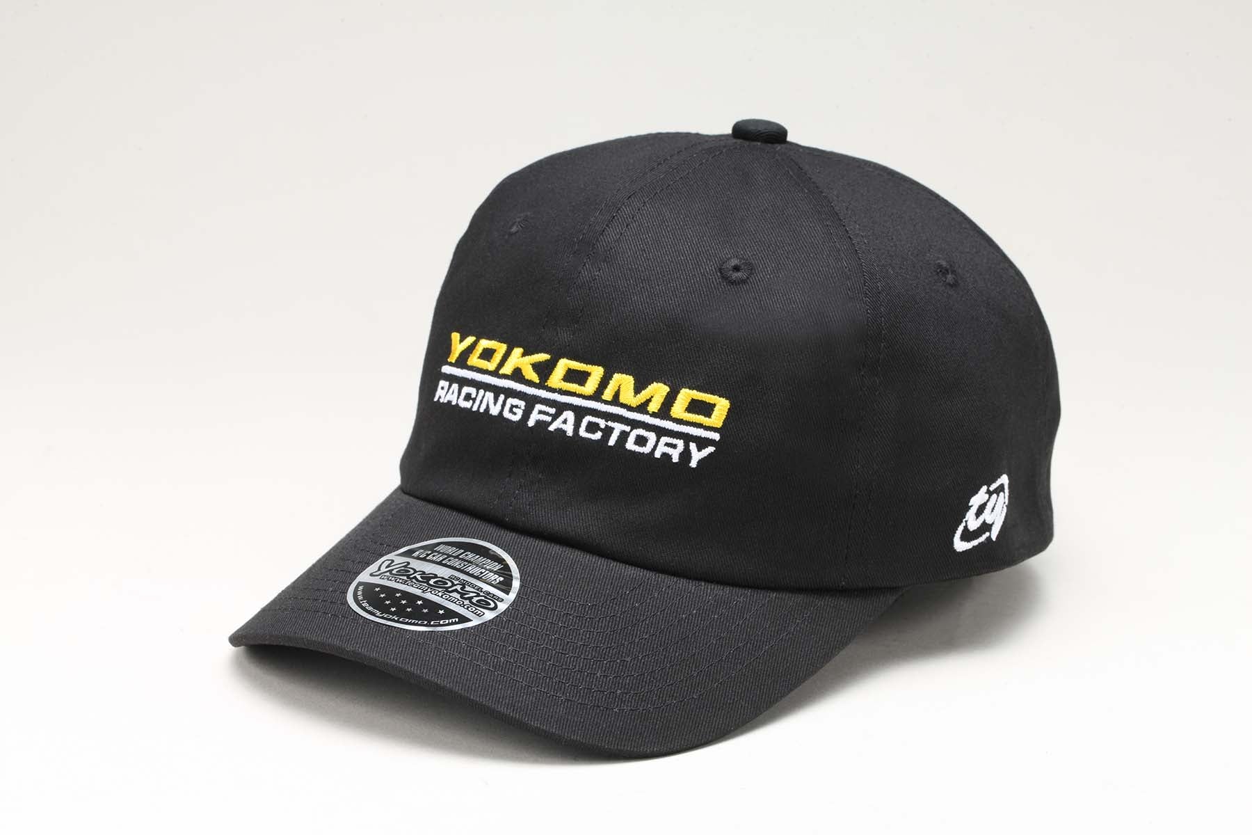 Factory Team Yokomo Hat Baseball Cap - Curve Type - Black [Yokomo] ZC-A23BC