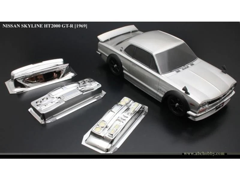 Nissan Skyline HT2000 KPGC10 GT-R Hakosuka w Fender Flares 1-10 Body Set [ABC Hobby] 67093