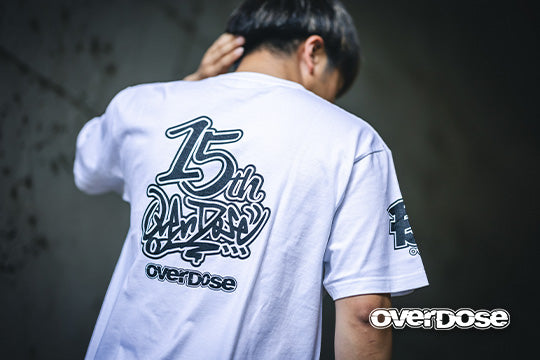 PREORDER: Limited Edition Weld 15th Anniversary T-Shirt OD15 Graffiti - White Black Yellow - M L XL XXL XXXL [Overdose]