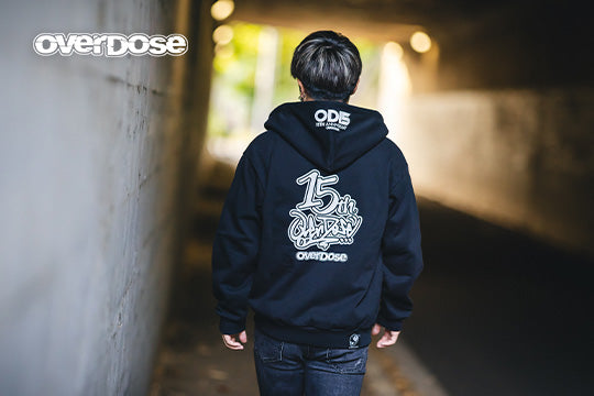 PREORDER: Limited Edition Weld 15th Anniversary Hoodie Zip Up Sweater OD15 Graffiti - Black - M L XL XXL XXXL [Overdose] ODW166-70