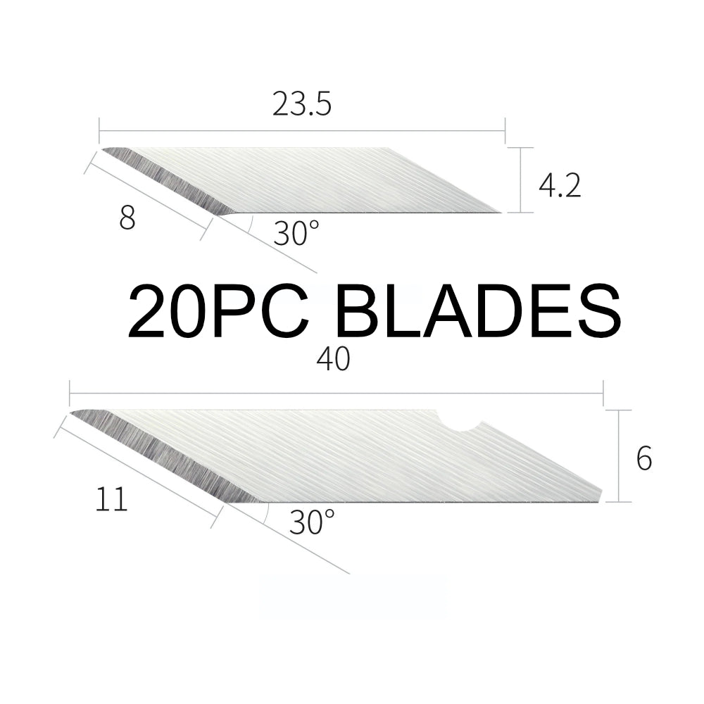Extra Blades for AT-DK (Broad and Narrow Blades Type) 20 Pack [DSPIAE] DK-B01  DK-B02
