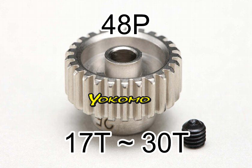 Hard Steel Pinion Gear - 48P - 17T 18T 19T 20T 21T 22T 23T 24T 25T 26T 27T 28T 29T 30T [Yokomo] BM-48