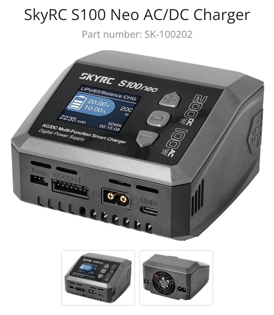 SkyRC S100 NEO AC/DC Charger SkyRC S100 NEO AC/DC Charger