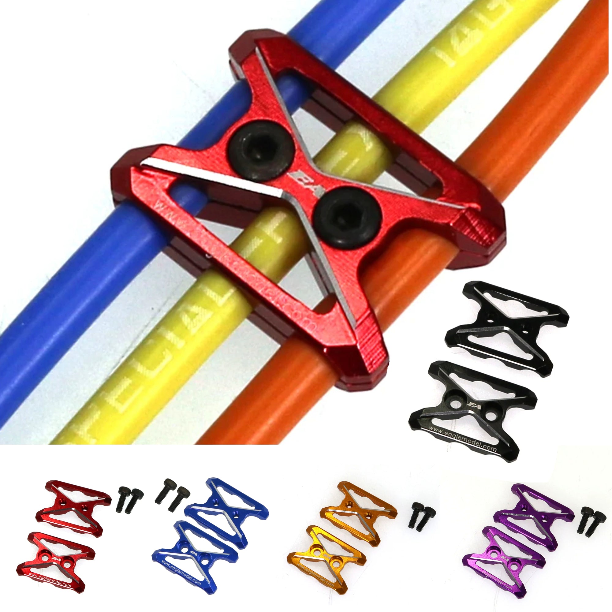 Wire Clamp 4P Holder 12awg - 14awg [Eagle] Black, Gold, Purple or Red