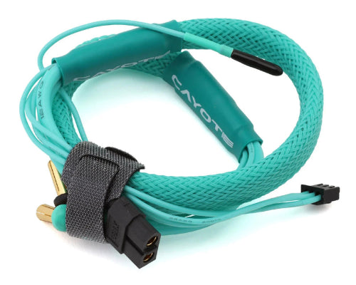 Power 2S LiPo XT60 Charge Lead (Female XT60 to 5mm Bullets) w/3-Pin JST-XH Balance Plug (Aurora Green) (450mm) [Cayote] CYECW03