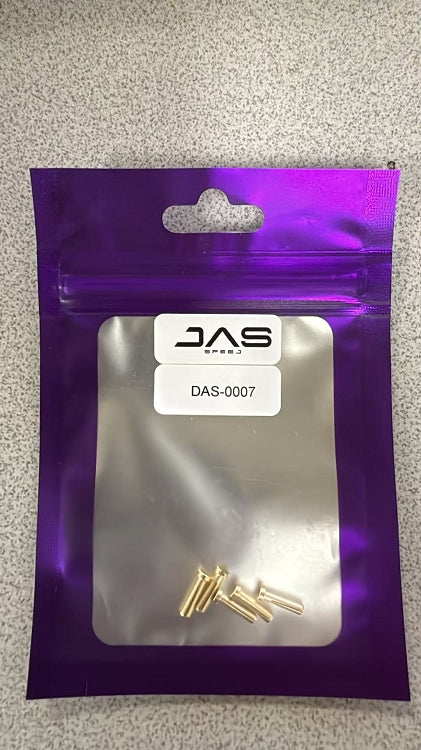 24K Low Profile 2mm Bullets Lipo Plugs (5 pcs) [Das Speed] DAS-0007