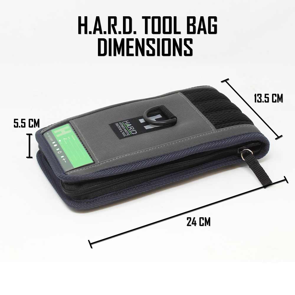 HARD TOOL BAG POUCH (24cm x 13.5cm) - 10 slot [HARD] H9001