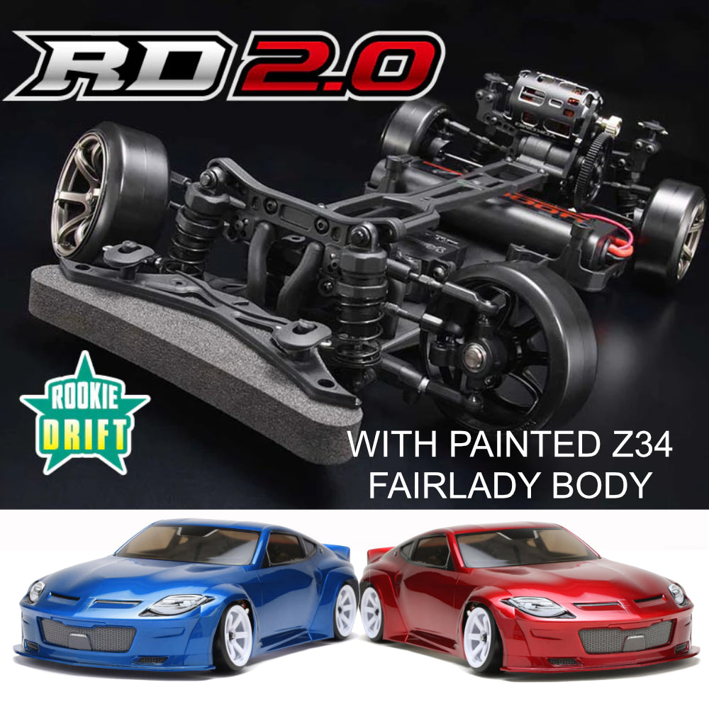 RD 2.0 ROOKIE RWD 1-10 RC Drift Car kit + Painted Fairlady Z Body RD2.0 Red Blue [Yokomo] DP-Z34BL DP-Z34R