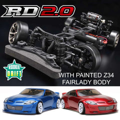 RD 2.0 ROOKIE RWD 1-10 RC Drift Car kit + Painted Fairlady Z Body