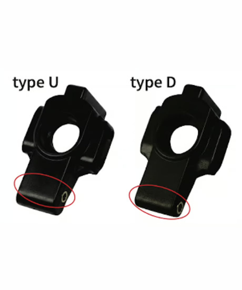 Brass Sleeve Type ZERO Rear Hub Carrier Upright, Type D - U, 2 pieces (RD SD YD2 RDX) [Topline] TP-723