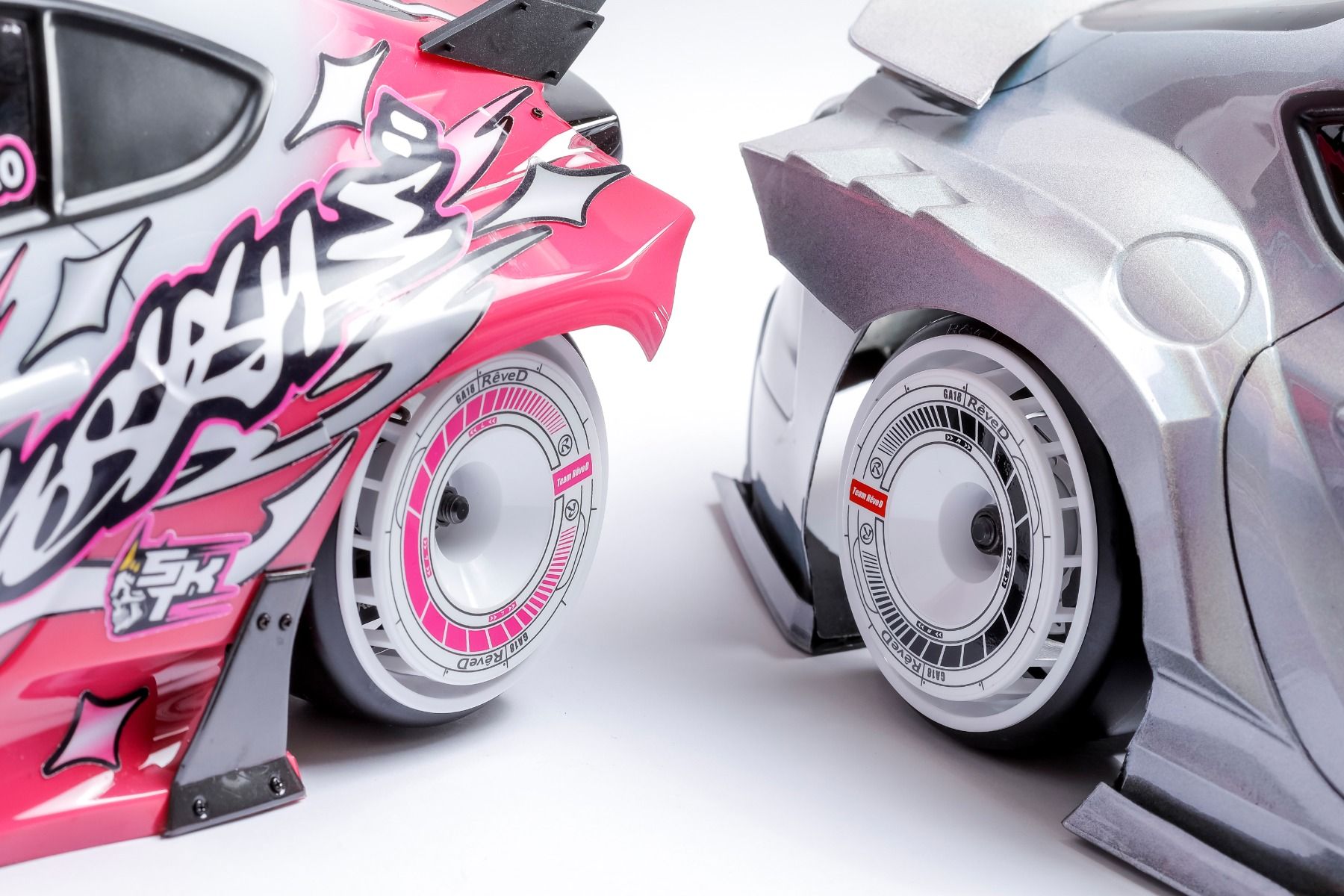 GA18 - Wheel Stickers Decals (for RW-GA18) Blue Black Red Pink Yellow White [Reve D]