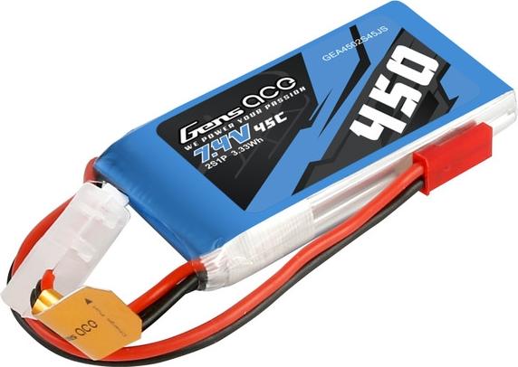 450mAh 45C 2S 7.4V MINI LIPO Battery Crawler SCX24 SCX30 [GENSACE] GEA4502S45JS
