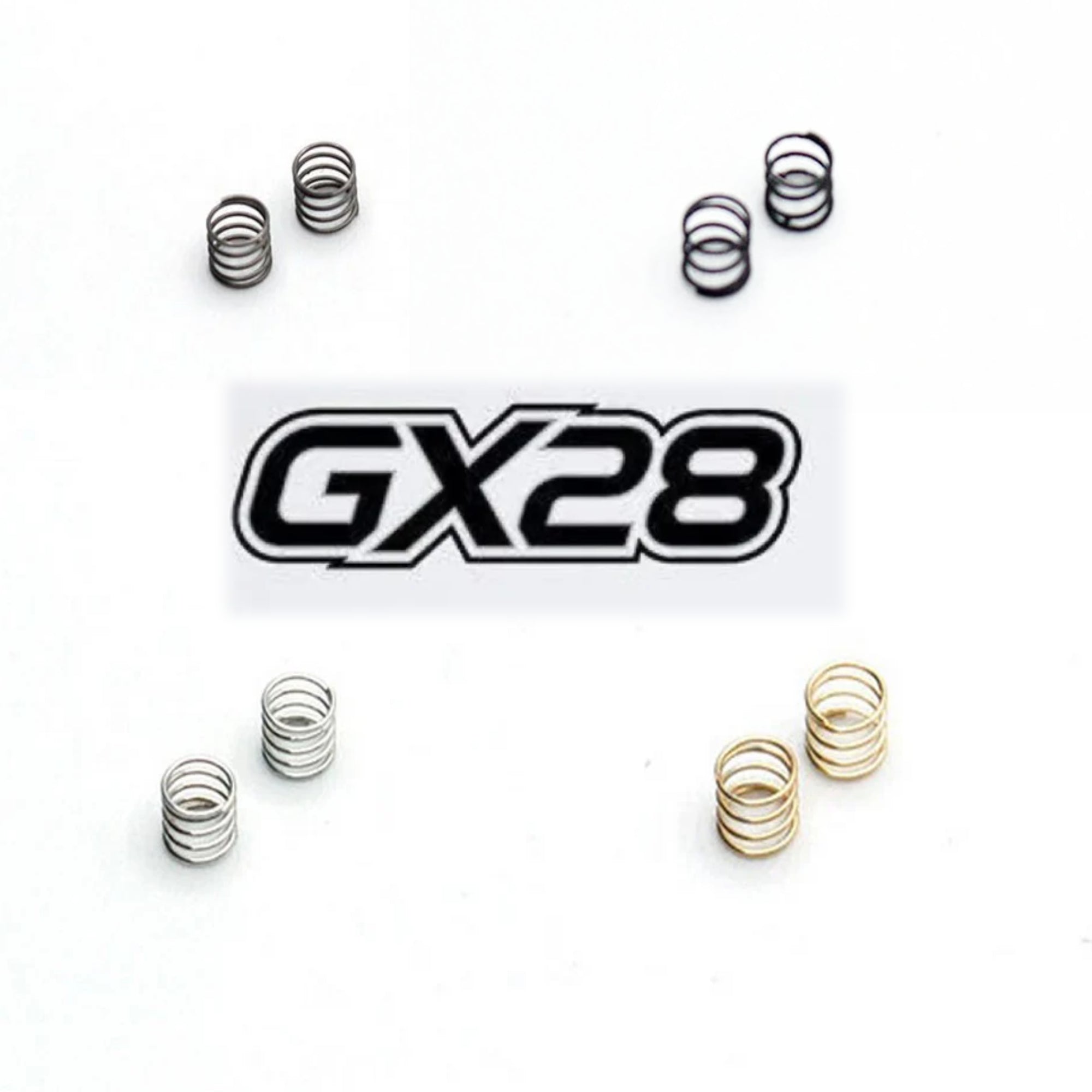1-28 GX28 Front Suspension Springs - Super Soft Medium Hard Gray Black Silver Gold [Reflex Racing] GX28A-01 GX28A-02 GX28A-03 GX28A-04
