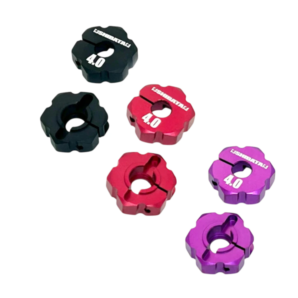 Shibata GRK5-R Racing Hub / Clamp-Type 4mm (Red Black Purple