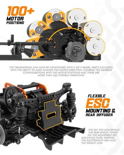 Stage-D10 Creator Edition - 1/10 RWD Drift Chassis Kit - Preassembled [HPI Racing] 161000