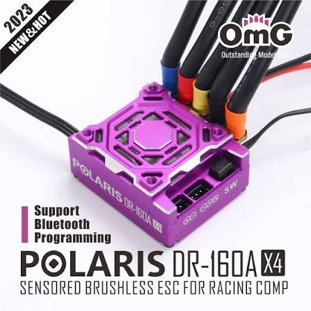 POLARIS PRO ESC DRIFT (2S) 160A ESC Speed Controller (Boost and Turbo) PROGRAMMABLE [OMG] OMG-POLARIS DR-160AX4