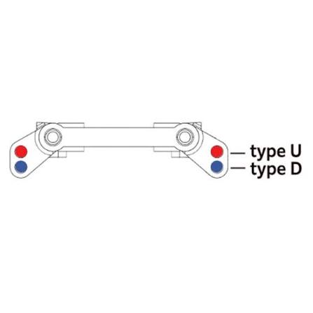 Brass Sleeve Type High-Rigidity Front Upper Suspension Mount Type D - U (RDX) [Topline] TP-687 TP-688