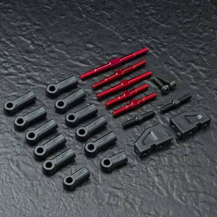 RMX 2.5 Turnbuckle Shaft Tie Rod Set Ball Cup (RED) [MST] 210658R