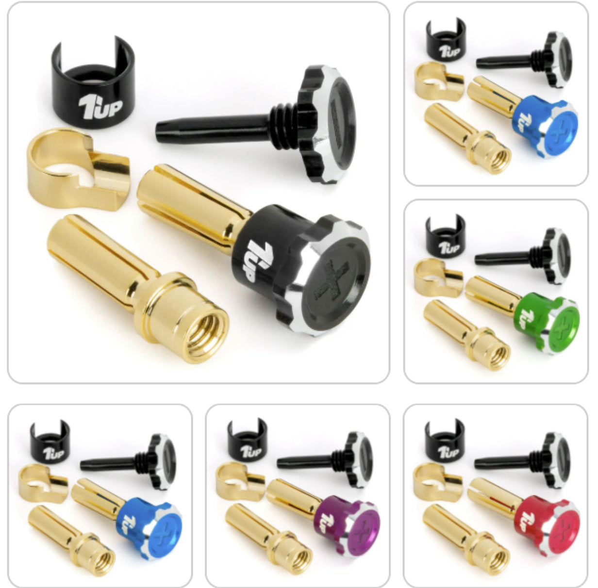 Bullet Plug Lockdown Adjustable Bullet Plugs Power Connectors Bullets - 4mm / 5mm ...