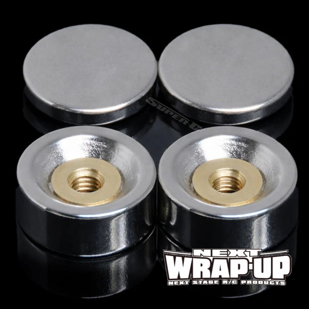 Body Mount Magnet Screw Lock for Stealth Body And Other uses 2pc or 4pc [Wrap Up Next] 0843-FD / 0844-FD