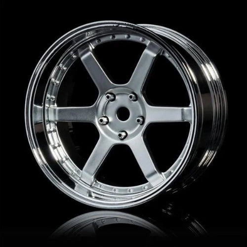 1-10 MST 106 Wheel Set - Adjustable Offset (4pcs) Silver (Chrome) [MST] 832107FS
