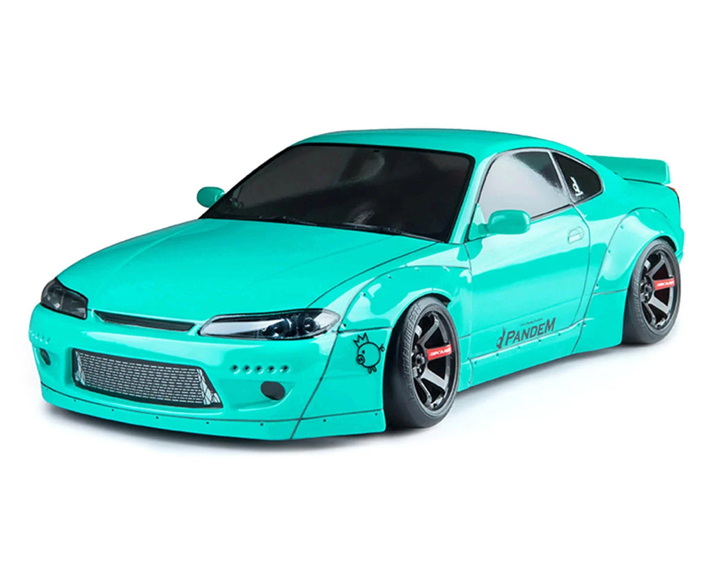 PAINTED* Nissan Silvia S15 (Mint Green) - Rocket Bunny 1-10 Body