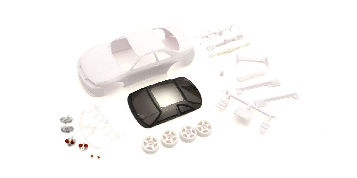 Mini-Z 1-28 Nissan GT-R Nismo R33 Skyline White body set (w-Wheel) (unpainted) F: 1.5 (N) R: 1.5 (W) [Kyosho] MZN197