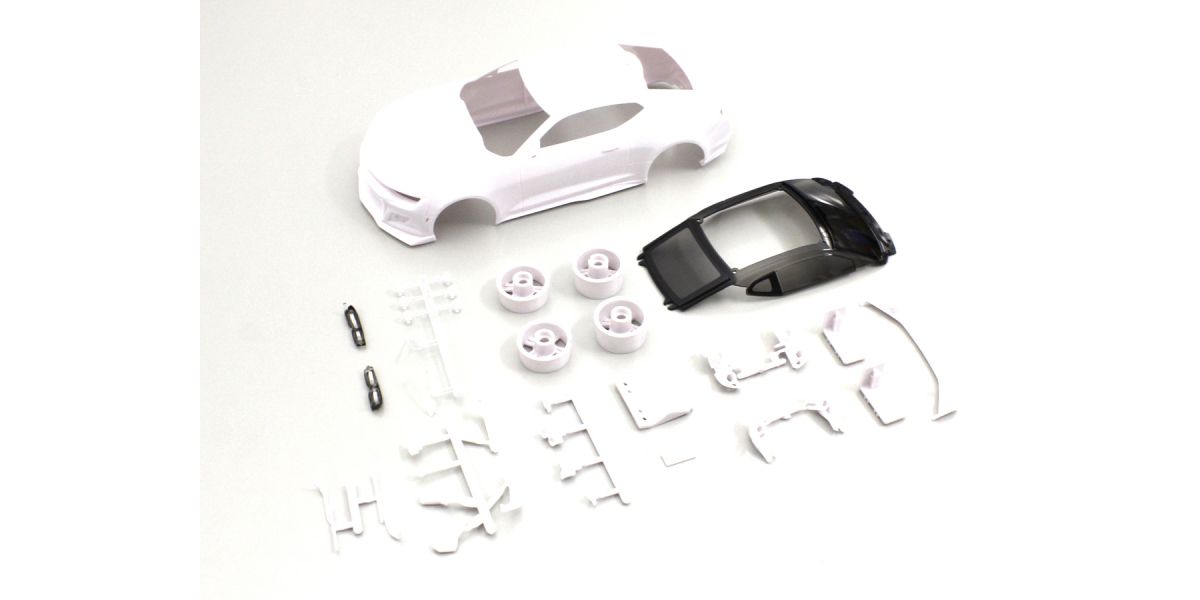Mini-Z 1-28 Camaro ZL1 White body set (w-Wheel) (unpainted) F: 1.5 (N) R: 1.5 (W) W-MM [Kyosho] MZN199