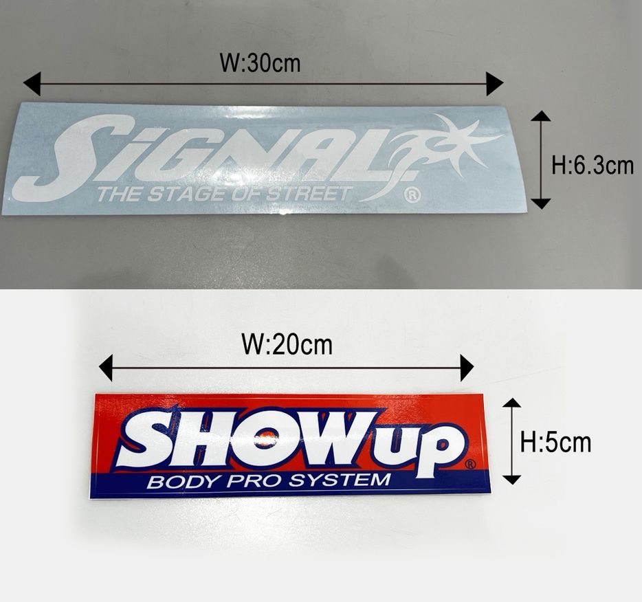 Official Signal Auto - Show Up Body Pro System Bumper Decal Stickers [ShowUp] SSS