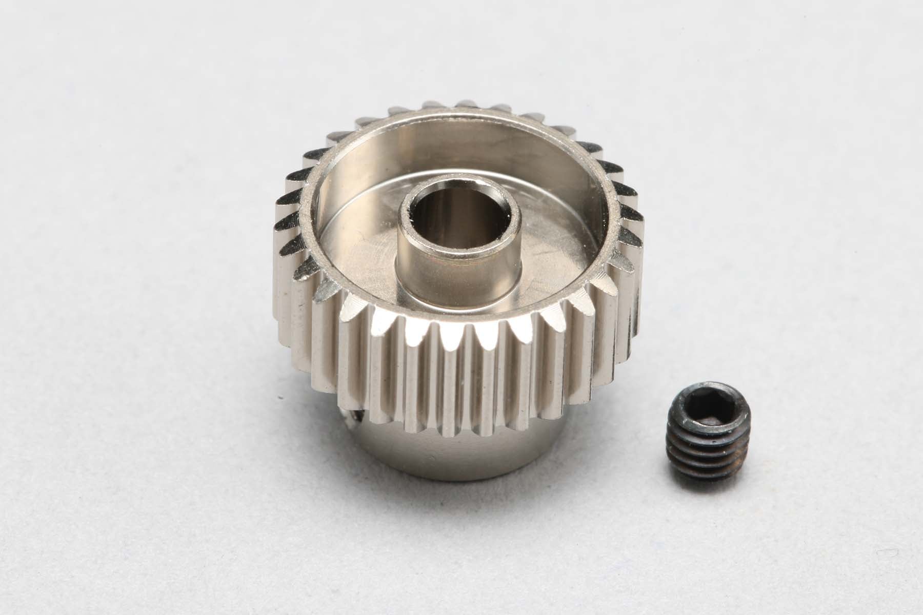 Hard Coated Aluminum Pinion Gear - 64P - 22T 23T 24T 25T 26T 27T 28T 29T 30T 31T 32T 33T 34T 35T 36T 37T 40T 41T 42T 43T 44T 45T 46T 47T 48T 50T [Yokomo] PG-64(22-50A)
