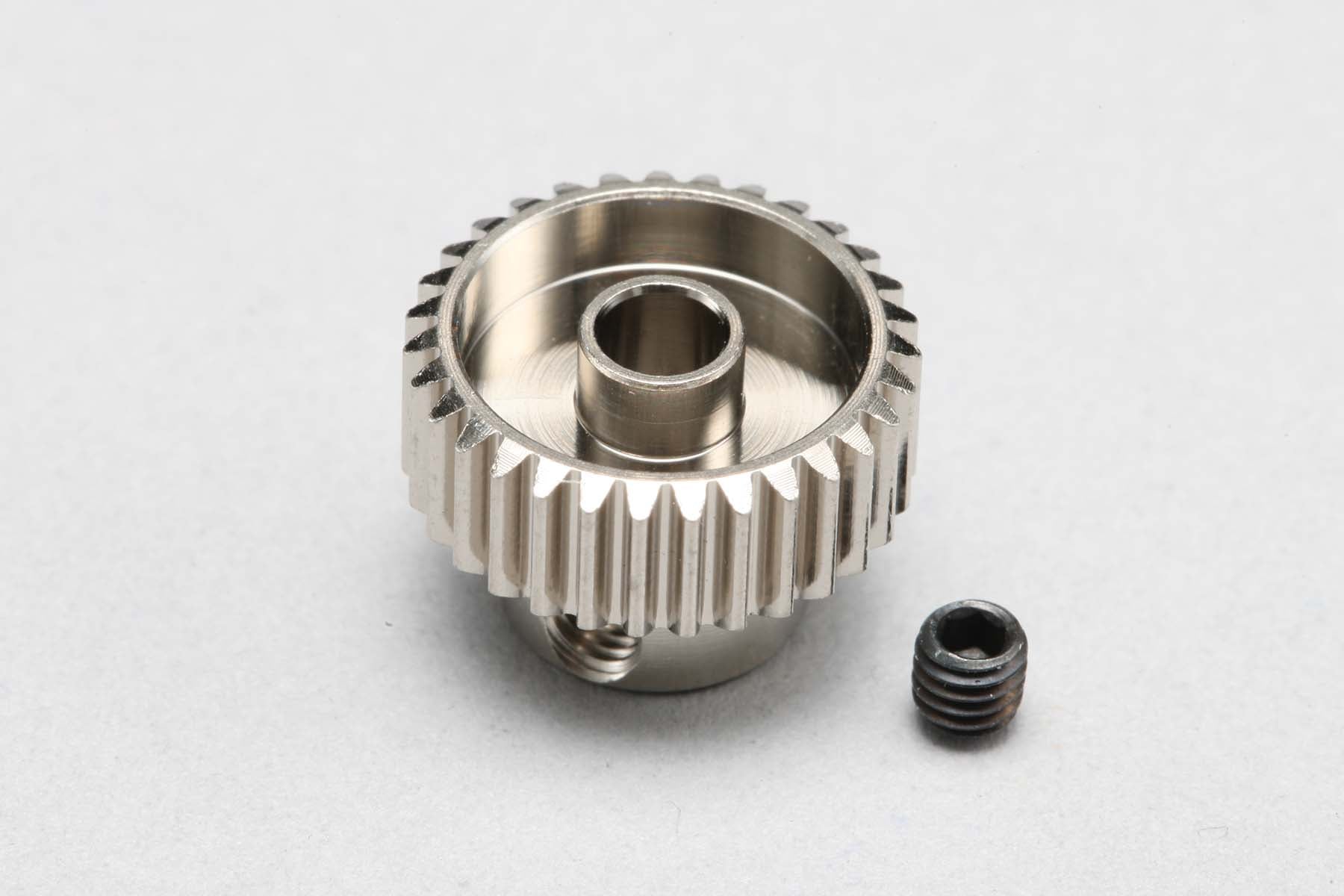 Hard Coated Aluminum Pinion Gear - 64P - 22T 23T 24T 25T 26T 27T 28T 29T 30T 31T 32T 33T 34T 35T 36T 37T 40T 41T 42T 43T 44T 45T 46T 47T 48T 50T [Yokomo] PG-64(22-50A)
