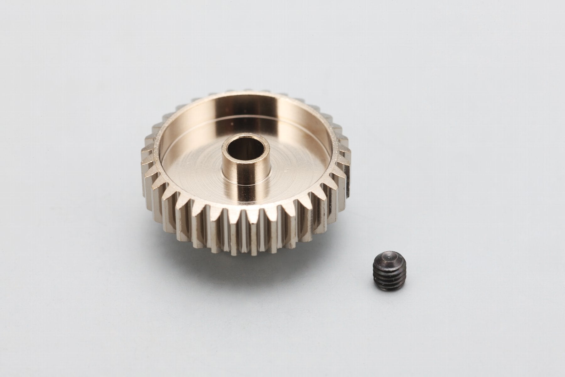 Hard Coated Aluminum Pinion Gear - 64P - 22T 23T 24T 25T 26T 27T 28T 29T 30T 31T 32T 33T 34T 35T 36T 37T 40T 41T 42T 43T 44T 45T 46T 47T 48T 50T [Yokomo] PG-64(22-50A)