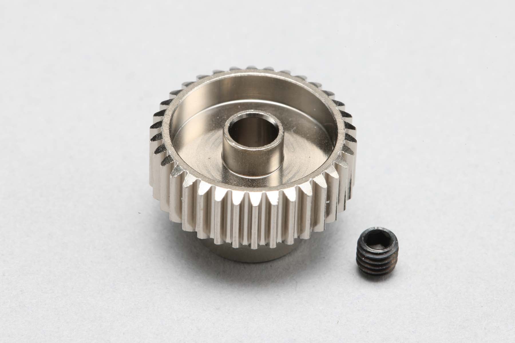 Hard Coated Aluminum Pinion Gear - 64P - 22T 23T 24T 25T 26T 27T 28T 29T 30T 31T 32T 33T 34T 35T 36T 37T 40T 41T 42T 43T 44T 45T 46T 47T 48T 50T [Yokomo] PG-64(22-50A)