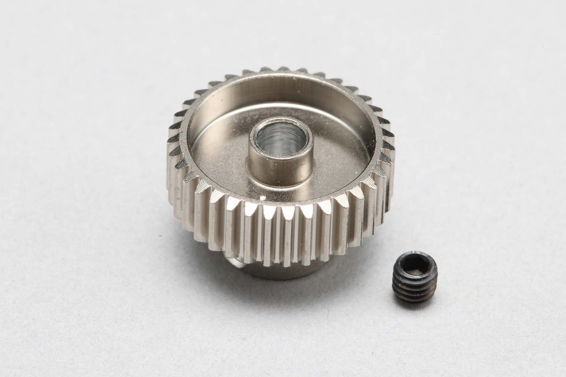 Hard Coated Aluminum Pinion Gear - 64P - 22T 23T 24T 25T 26T 27T 28T 29T 30T 31T 32T 33T 34T 35T 36T 37T 40T 41T 42T 43T 44T 45T 46T 47T 48T 50T [Yokomo] PG-64(22-50A)