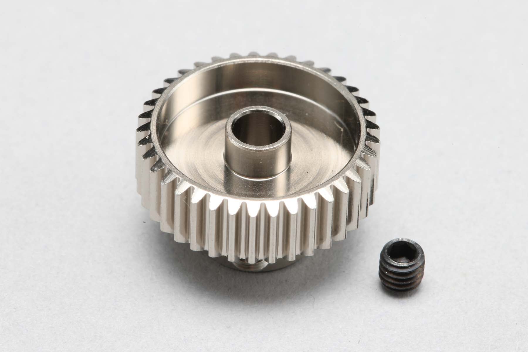 Hard Coated Aluminum Pinion Gear - 64P - 22T 23T 24T 25T 26T 27T 28T 29T 30T 31T 32T 33T 34T 35T 36T 37T 40T 41T 42T 43T 44T 45T 46T 47T 48T 50T [Yokomo] PG-64(22-50A)